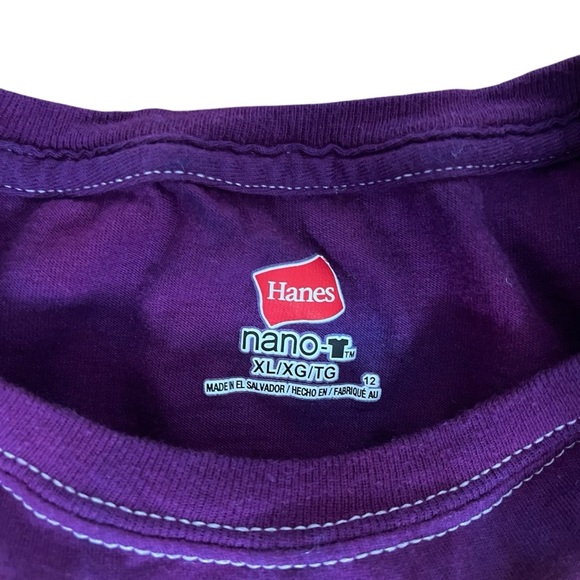 Hanes Tie Dye Women’s XL Cotton Shirt Short Sleeve Heart Red Blue Green - Picture 2 of 3